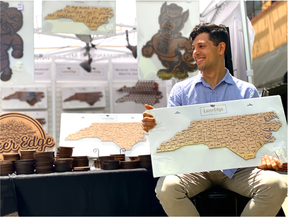 Will holding a LazerEdge Wall Hanging